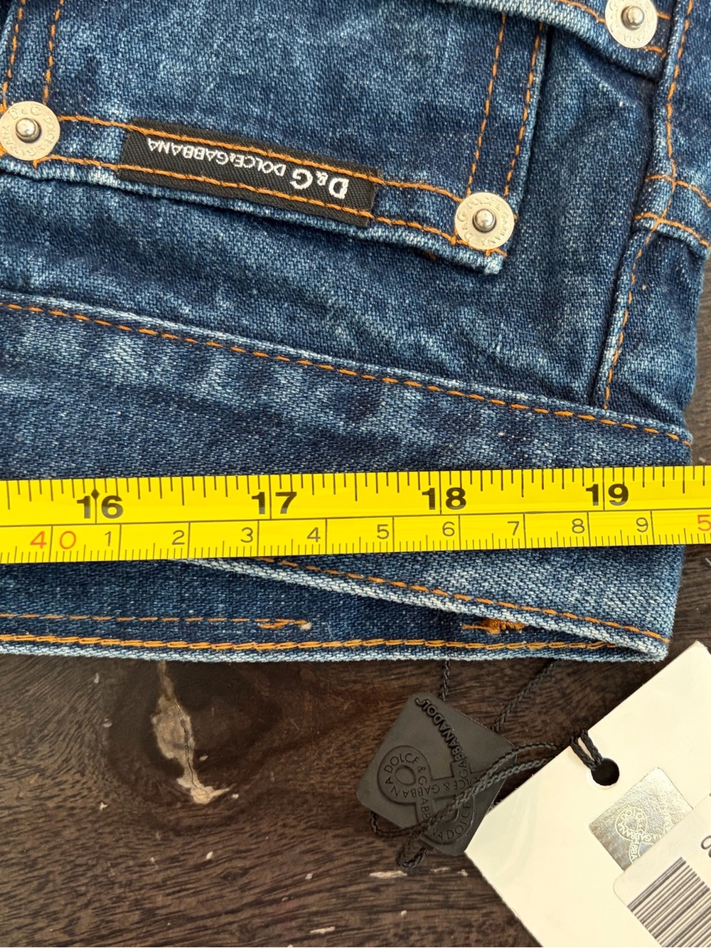 D&G Dolce & Gabbana Men’s Straight Jeans NWT Blue Denim Ittierre Italy - Picture 13 of 13